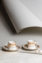 Hermia Juego de tazas de café Pera - Brown (4 piezas)